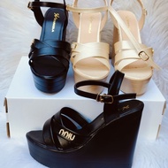 Women's wedge Sandal 13p High NOP 44 _D2701 with buckle