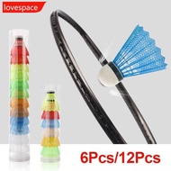 LOVESPACE 6PCS/12Pcs Children's Color Plastic Badminton Durable Training Special Badminton Outdoor S