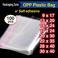 OPP Plastic Bag / Transparent OPP Plastic Bag / 100 pcs / Self-adhesive Plastic Bag
