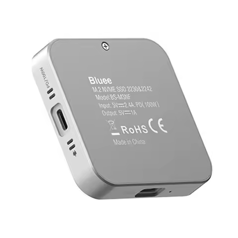 8-In One M.2 SSD Enclosure USB C Hub Adapter 10Gbps -Compatible USB-C 3.2&USB-A 3.2 M.2 NVME 2230 SA
