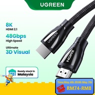 UGREEN HDMI 2.1 Cable 8K/60Hz 4K/120Hz 48Gbps HDCP2.2 HDMI Cable Cord for PS4 Splitter Switch Audio 