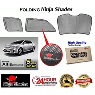 Toyota Altis 2008'>2013' Magnetic Ninja Shades Sunshade (5pcs)