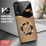 HP Softcase VIVO Y20hp VIVO Y20S V2029, V2029 Glossy Case Shiny Glass Casing Protective Mobile Phone