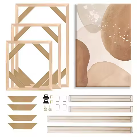 40x60 50x70 40x50cm Canvas Frame Wooden Frames Wooden Photo Oil Painting Canvas Diamond Painting Fra