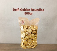 Coklat ceres delfi koin milk chocolate golden roundies 500 gr ( LDS )