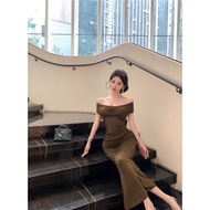 [Taiwan Shipment/Z.Zebra] Pre-Order🖤Hot Girl Wrinkled One-Piece Neck One-Piece Dress One-Piece Dress
