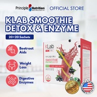 KLab Smoothie Enzyme Detox 20S + 20S, with Oxxynea + Beetroot Blend + Inulin + Digestive Enzyme + Al