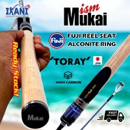 ISM MUKAI UL FISHING ROD SPINNING 1-4LB JAPAN JORAN PANCING HANDLE KAYU ULTRALIGHT AJING Tackle