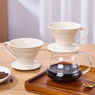 V60 Black and White Ceramic Coffee Filter - Coffee Dripper Ceramic Black or White - Coffee Filter V6