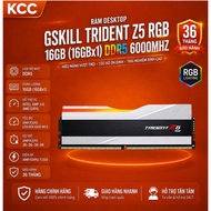 Ram Desktop Gskill Trident Z5 RGB 16GB (16GBx1) DDR5 6000Mhz Silver (F5-6000J3636F16GX1-TZ5RS)