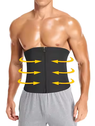 Mens Abdomen Reducer Sweat Slimming Trimmer Belt Fitness Corset Sauna Body Shaper Waist Trainer Bell