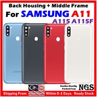 (+Frame) Full Set Back Housing Back Cover Compatible For SAMSUNG Galaxy A11 A115 A115F With Buttons 