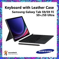 Samsung Galaxy Tab S9 FE Plus /S9 FE /Tab S9 Ultra / S9 Plus /Tab S9 Keyboard with Leather Case
