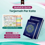 Mushaf AlQuran/Quran Besar Sedang Hafalan/Terjemahan/Tajwid Madinah Besar Warna Ukuran A4 A5