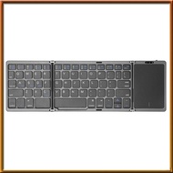 [chasoedivine.] B089T Portable Folding Keyboard with Trackpad Rechargeable Mini Wireless  Keyboard f