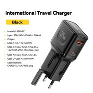 Essager 35W PD เครื่องชาร์จที่ชาร์จสำหรับเดินทางจากแกลเลียมไนไตรด์ A + C รองรับ PPS PD3.0 QC4.0 QC3.