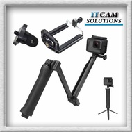 3-way monopod / 3way selfie stick / GOPRO 3way monopod / mini selfie stick tripod for gopro and smar