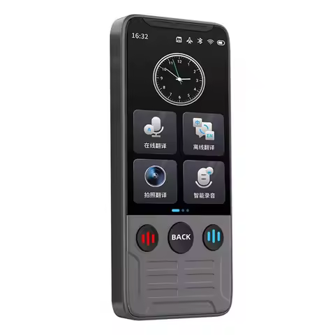 B49C Real-Time Chat AI Voice Photo Translator 3.5Inch Supports 142 Languages Online Translation