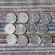 Koin 10 Rupiah Rp 1974 Tabanas Uang Kuno Antik Mahar