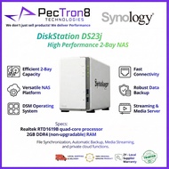 Synology DiskStation DS223j 2-Bay NAS Enclosure – Quad-Core Private Cloud Storage for Home & Small B