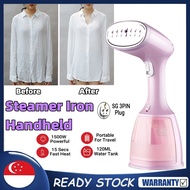 SG [READY STOCK] Handheld Garment Steamer Electric Iron Garment Travel Mini Garment Steamers 15S Fast-Heat Steamer Iron