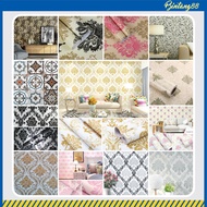 WALLPAPER DINDING STICKER KAMAR TIDUR 45CMX10M WALPAPER DINDING RUANG TAMU WALPEPER BUNGA BATIK GARIS K2