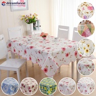 DREAMFOREST 106*152cm Waterproof Oil Proof PVC Table Cloth Cover Home Dining Kitchen Tablecloth Deco