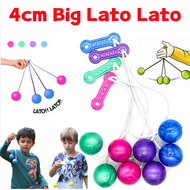 NEW Lato Lato Toy 4cm Big Kids Latto Toys with Handle Old School Games Pro-clackers Edition Ball Vir