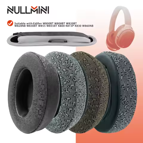 NullMini Replacement Earpads for Edifier W800BT W808BT W820BT W820NB W828NB W830BT W855 W855BT W860N