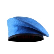 BARET WARNA Baret Pria Biru dan Hijau TNI AD STANDARD MILITER atau POLRI Berkualitas Warna Merah Bir