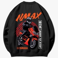 SWEATER CREWNECK FLEECE SUNMORI PRIA WANITA MOTOR NMAX RIDER BAHAN PREMIUM BISA BAYAR DITEMPAT COD