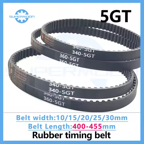 5GT Timing Synchronous Belt length 400 405 410 415 420 425 430 435 440 445 450 455mm Width 10-30mm C