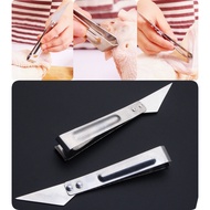 ❤ready stock 现货❤Stainless Steel Fish Bone Tweezers Duck Hair Forceps Pluck Chicken Hair Remover Pinc