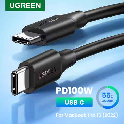 UGREEN USB C to USB C Cable PD100W for iPhone 17 16 15 MacBook for Samsung Galaxy S25 5A E-marker Ch