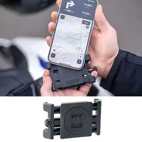 Universal Phone Back Clamp Holder For Motorcycle Car Bicycle Connect Mobile Phone Clip Adapter Inter