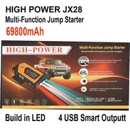 High Car Jump Jumper Starter Laptop PowerBank Tire Air pump Inflate Emergency Power Supply 69800mAH 