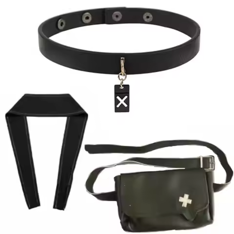 NieR Automata Necklace 9S Cosplay Props YoRHa No. 9 Type S Choker Pendant Messenger Bag Shoulder Bag