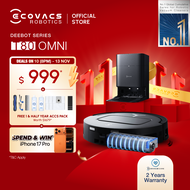[NEW LAUNCH] ECOVACS DEEBOT T80 OMNI Floor Washing Robot Vacuum | 18000 PA | OZMO Roller Mopping | T