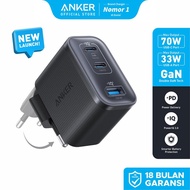Anker Nano 70W Gan Double-Gan Portable Charger Fordable Fast Charging 3 ports Temperature control PP