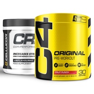 Pre Workout & Creatine Bundle, C4 Original Pre Workout Powder, Fruit Punch, 30 Servings + Cor Perfor
