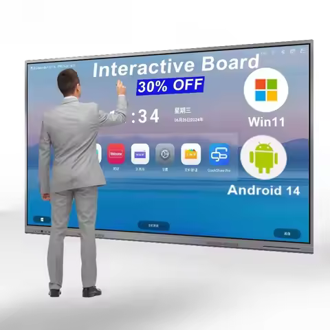Factory Price 4K 65 75 85 98 118 Inch Touch Screen Multi-language Lcd Smart Board Interact Board And