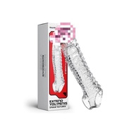 KL-Therapy Equipment-Men's Long-Lasting Condom, Vibrating Condom, Reusable and Washable TPE Material