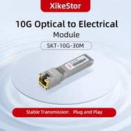 XikeStor 10Gigabit SFP+ to RJ45 Transceiver Module 10G 2.5G Switch Server Optical Port To Network RJ