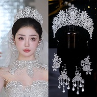 New Wedding Dress Silver Crown Temperament Luxury Rhinestone Alloy Bridal Makeup Photography Princes