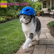 PRESTONRY Dog Helmet, Adjustable Solid Color Pet Motorcycle Helmet, Pet Headgear Comfortable Fit Pla