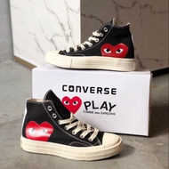 CONVERSE PLAY CDG HIGH CUT BLACK COPY ORI 1:1