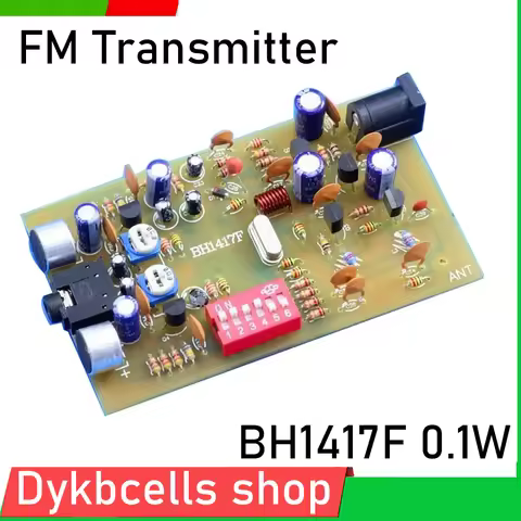 0.1W BH1417F Stereo FM Transmitter PLL Audio 88M-108MHZ DIY KITS FOR DSP Broadcast Campus Radio Stat