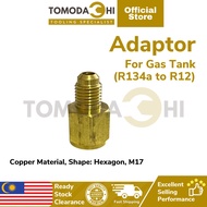 TOMODACHI Car Aircond Adaptor For Gas Tank (R134a to R12) | Adaptor For Gas Tank (R134a to R12) | Ra