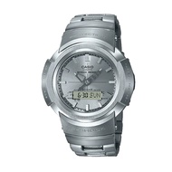 GWP[Luxolite] Casio G-Shock AWM-500D-1A8DR Digital Analog Silver Dial Stainless Steel Strap Men Watch AWM-500D-1A8