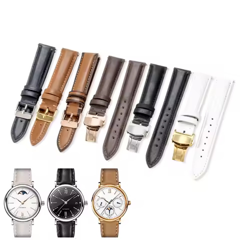 Men Women Genuine Leather Watchband for Fossil Folli Follie Burberry Casio Cowhide Strap 14 16 18 20